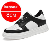 Summer Invisible Height Increasing Men's Shoes 8cm Breathable Platform Sports